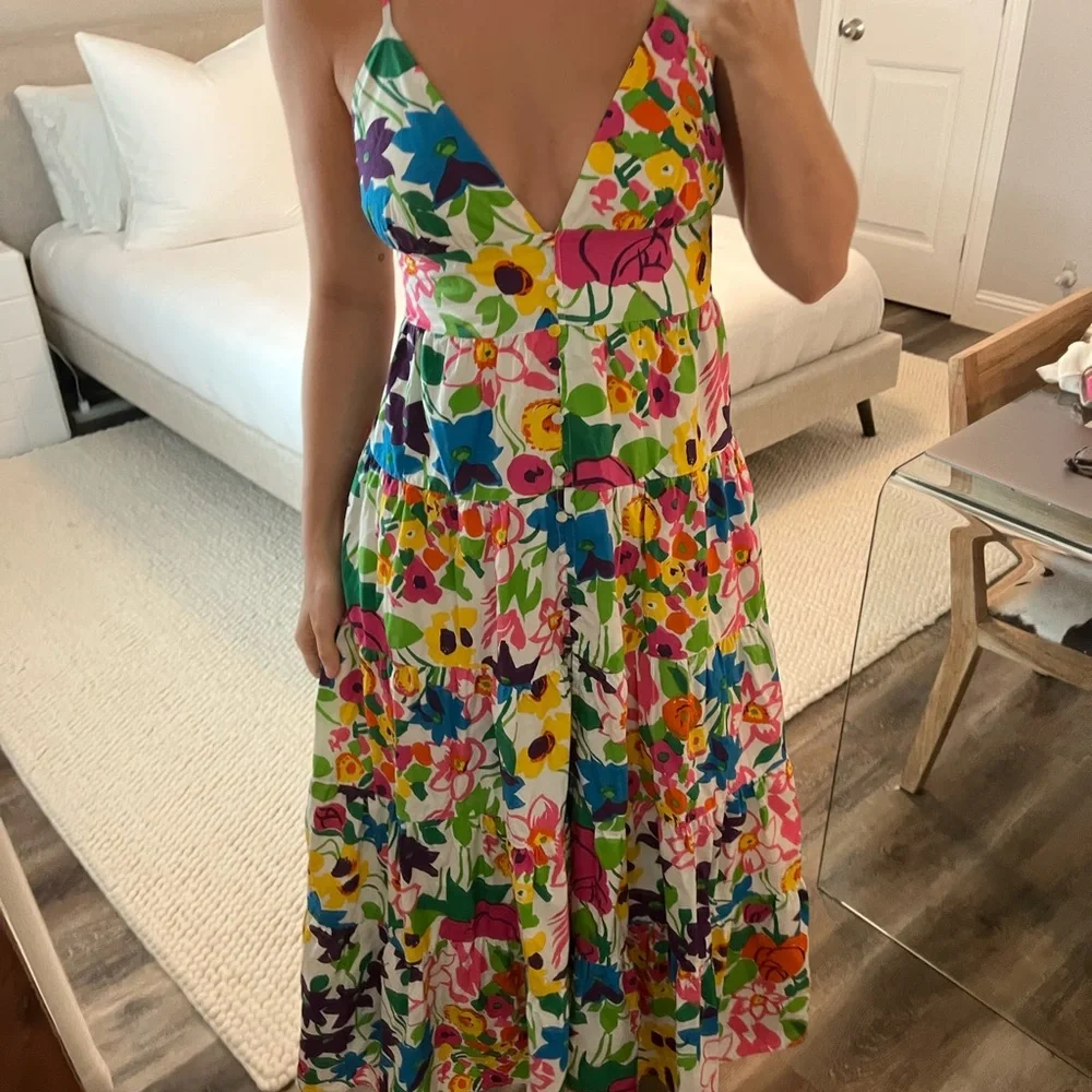 J Crew Floral Maxi Dress - Picture 3 of 9